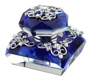 Car Perfume Crystal Car Air Freshener Perfume Bottle for Car Creative [Blue-1]