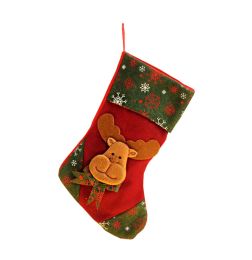 High-quality Big Children's Christmas Stocking Gift Bag Storage Bags,Elk