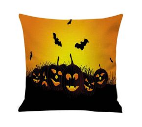 Halloween Pillow Cover, Throw Pillow Cover Cushion Case Sofa Couch, M4
