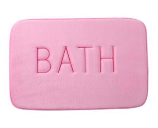 Pure Color Bathroom Mat Beautiful and Practical Door Mat/Bedroom Mat, Pink