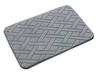 Creative Simple Style Kitchen Mat Pure Color Bedroom Mat/Bathroom Mat, Gray