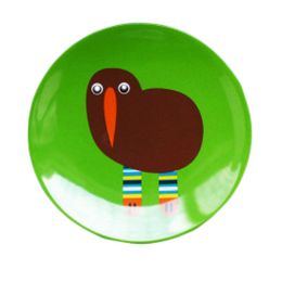 Kids Fashion Creative Plate Break-resistant Melamine Animals Dishes (Green Bird