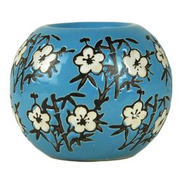 Ceramic Candlestick Hand-painted Classical Decorative Pattern Of Candleholder  J