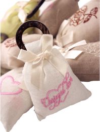 Set of 4 Lovely 2"x4" Sachets Filled with Cherry Blossoms Fragrance