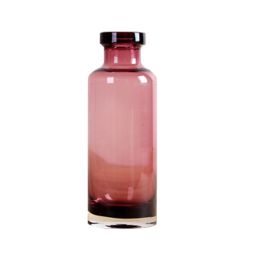 Pink Glass Decorative Cylinde Vase Ideal for Floral Arrangements and DIY Craft P
