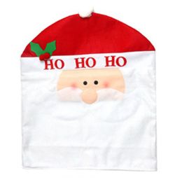 Merry Christmas Decorations Dining Chair Seat Back Slipcover Chair Covers A