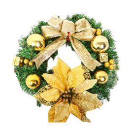Christmas Wreath/Christmas Garlands/Wall Decor with Ball Ornaments GOLD 12''