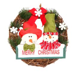 Christmas Wreath/Christmas Garlands/Wall Decor 12''Dia (Snowman)