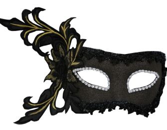 Embroidery Flower Mask Halloween Party Mask Masquerade Mask Cosplay Mask