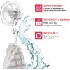 LUXEAR Suction Cup Hooks, Heavy-Duty Clear Reusable Shower & Wall Hooks â€“ Waterproof Vacuum Seal for Kitchen, Bathroom, Window & Seasonal Decor