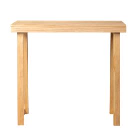 35.8 Inch Solid Wood Console Table for Entryway, Sofa Table Narrow Entryway Table for Hallway, Behind The Couch, Living Room, Foyer, Wood Color