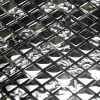 Jet Black - 3-Dimensional Mosaic Decorative Wall Tile(10PC)