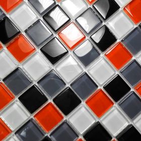 Square Lattice - 3-Dimensional Mosaic Decorative Wall Tile(6PC)