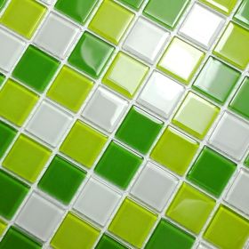 Fresh Green - 3-Dimensional Mosaic Decorative Wall Tile(10PC)