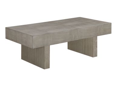 1pc Contemporary Style Brown Gray Coffee Table Rectangular Table Top Wooden Living Room Furniture