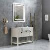 40x30 Inch LED Bathroom Mirror with Frontlit and Backlit, Wall Mounted Vanity Mirror with Smart Touch Button, Anti-Fog, Memory Function, 3 Colors