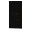 Armoire Cobra, Bedroom, Black / White