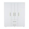 Armoire Elma, Bedroom, White