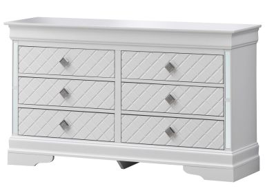 Verona G6790-D Dresser , Silver Champagne