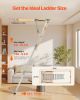 Attic Ladder 375LBS / 170KG Capacity for 7.66 to 10.25 ft Ceilings Aluminum