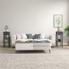 HOMCOM 2-Tier Side Table Set of 2, with Drawer and Shelf, End Tables for Living Room, Hallway, Gray