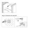 24"x36" LED Bathroom Mirror, Front-Lit and Back-Lit,3 Color Tem Adjustable, Brightness Memory, Anti-fog LED Vanity Mirror[Unable to ship on weekends]