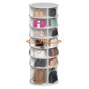 Rotating Shoe Rack Tower, 7-Tier Spinning Shoe Rack, Free Standing 360Â° Revolving Shoe Organizer