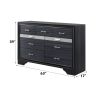 Naima Black Finish Dresser