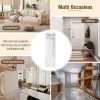 ON-TREND Minimalist Slim Hall Tree with Cabinet & 6 Hanging Hooks, Multi-functional Storage Bench with Coat Rack, Elegant Foyer Cabinet for Hallway