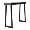 35.8 Inch Solid Wood Console Table for Entryway, Sofa Table Narrow Entryway Table for Hallway, Behind The Couch, Living Room, Foyer, Black