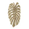18.9x13.4x1.4" Gold Monstera Leaf Wall DÃ©cor