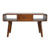 Artisan Furniture Solid Wood Curved Chestnut Coffee Table