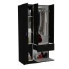 Armoire Cobra, Bedroom, Black / White