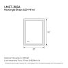 28"x36" LED Bathroom Mirror, Front-Lit and Back-Lit, 3 Color Tem Adjustable, Brightness Memory, Anti-fog LED Vanity Mirror[Unable to ship on weekends]