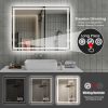 48"x36" LED Bathroom Mirror, Front-Lit and Back-Lit, 3 Color Tem Adjustable, Brightness Memory, Anti-fog LED Vanity Mirror[Unable to ship on weekends]