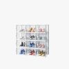 White, Big Size, 12PCS, 36*28*21cm, Shoe Box, Plastic Mesh, Freely Combinable