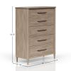 5 Drawer Chest Sand Finish