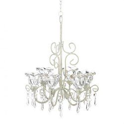Crystal Blooms Candle Chandelier