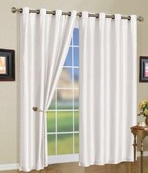 5 Colors- Mira Grommet Window Curtain Panels 58x108"- Red