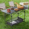 Folding Camping Table,Increase in height 24x16 inch Lightweight Fold Up Tables