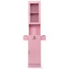 Stand Barber Station, Hair Styling Equipment with Glass Door, 3-Tier Shelf, Drawer, Cabinet, Dryer Tool Holders, Salon Spa Beauty Table Furniture